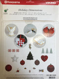 Husqvarna Viking EMBROIDERY CARD 192 Holiday Dimensions